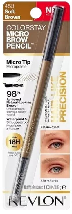 Lápis para Sobrancelha Revlon Colorstay Micro Brow 453 Soft Brown 0.09G