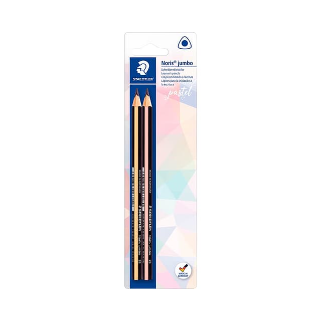 Lápis de Aprendizagem Staedtler Noris Jumbo Pastel 2B 2 Unidades