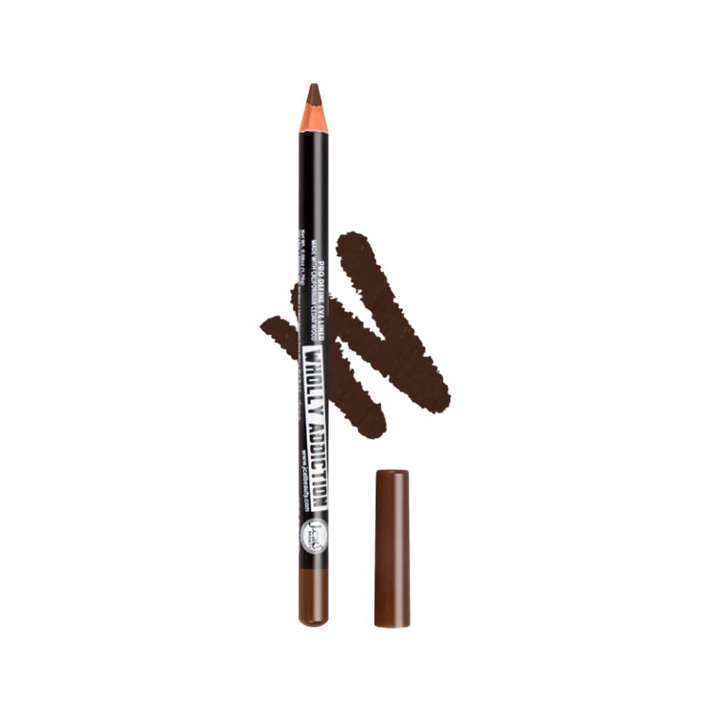 Lápis Delineador de Olhos J.Cat WhoLLY Addiction Pro Define We108 Marrom Claro 1.76Gr