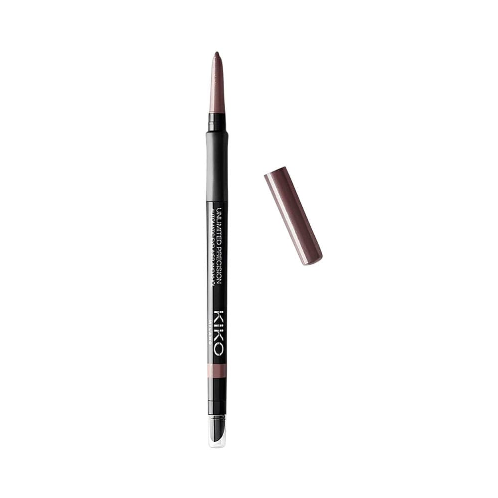 Lápis Delineador de Olhos Kiko Milano Unlimited Precision Automatic Eyeliner e Khol 14 Shimmering Dark Taupe 0,35G