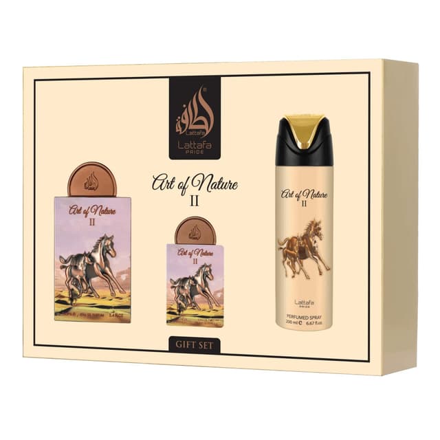 Kit Lattafa Art of Nature Ii Eau de Parfum 100ml + 20ml + Spray 200ml