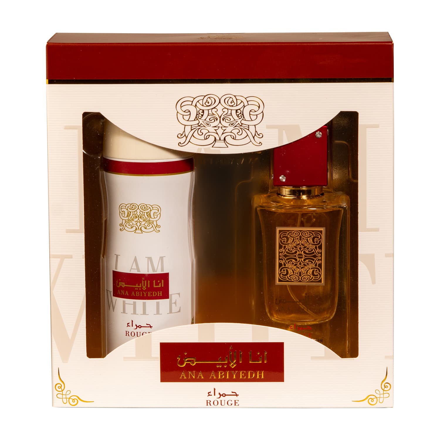 Perfume Lattafa Ana Abiyedh Rouge 60ml + Deo 200ml