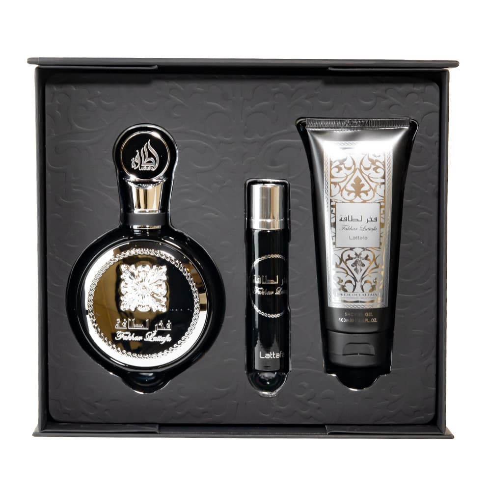 Perfume Lattafa Fakhar Man Eau de Parfum 100ml + 12ml + Shower Gel