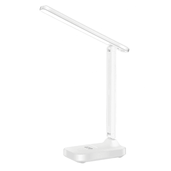 Iluminador de Mesa LED Luo Lu-602 Recarregável com Suporte para Celular - Branco