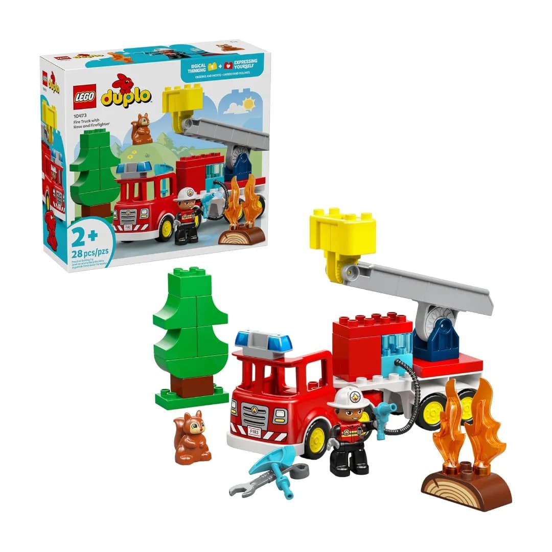 Caminhão de Bombeiros Lego 10473 com Mangueira