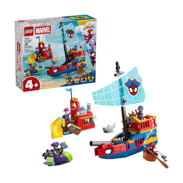 Brinquedo Lego Barco Pirata do Equipe Spidey