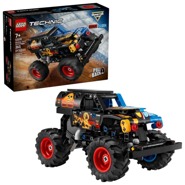 Blocos de Montar Lego Monster Jam Grave Digger Fogo e Gelo