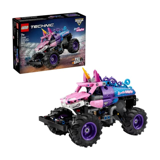 Blocos de Montar Lego Monster Jam Sparkle Smash com Motor de Carga Manual