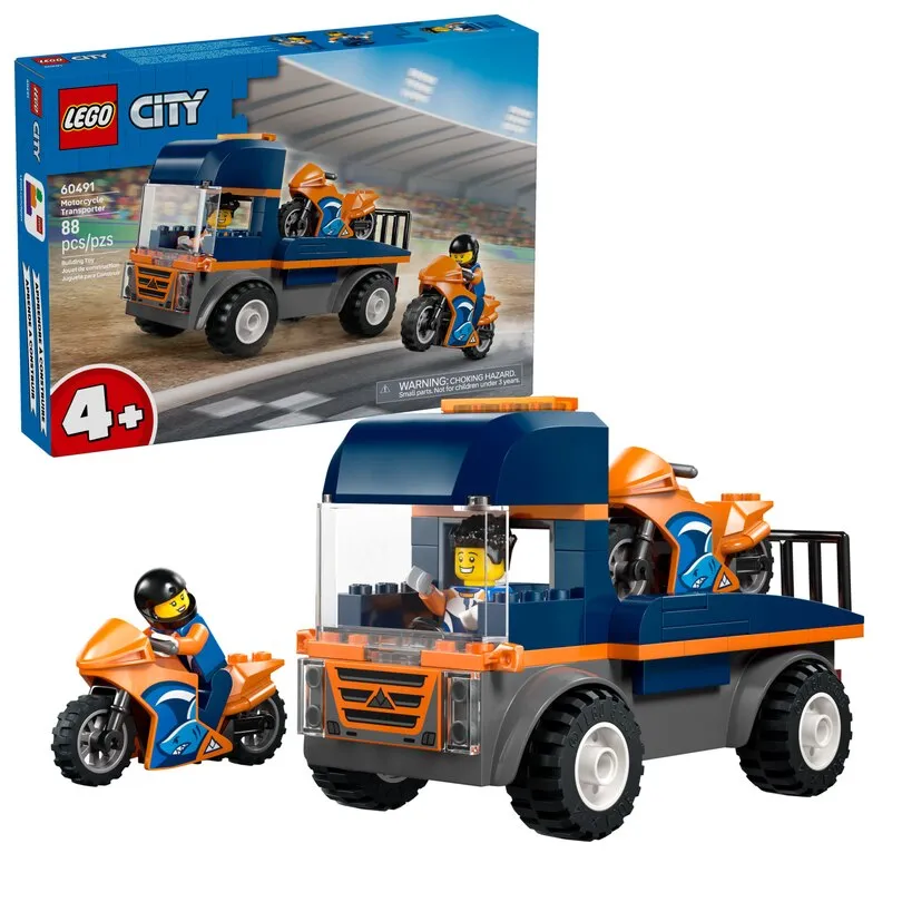 Caminhão de Transporte de Motos Lego 60491