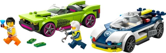 Carro de Polícia e Carro Esportivo Lego City 60415 (213 Peças)