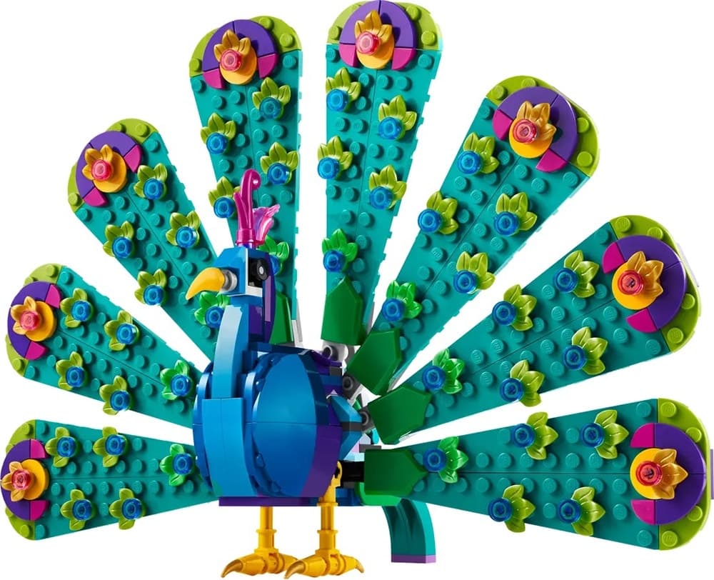 Bloco de Montar Lego Creator 3 Em 1 Pavão Exótico 31157 (355 Peças)