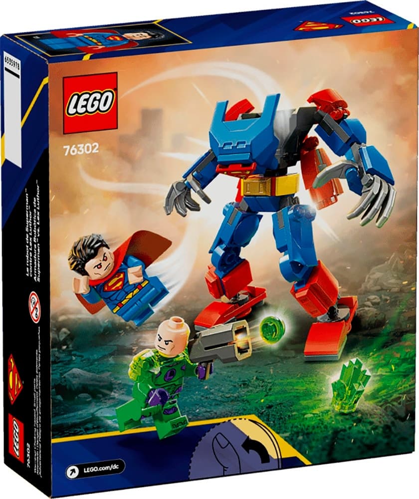 Boneco Lego Dc Superman Mech Vs Lex Luthor 76302 (120 Peças)