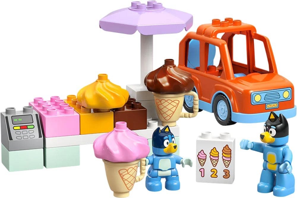 Blocos de Montar Lego Duplo Jornada do Sorvete com Bluey - 10458 (22 Peças)