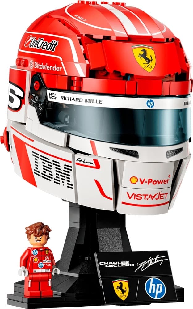 Blocos de Montar Lego Editions Scuderia Ferrari Hp Charles Leclerc Helmet - 43014 (886 Peças)