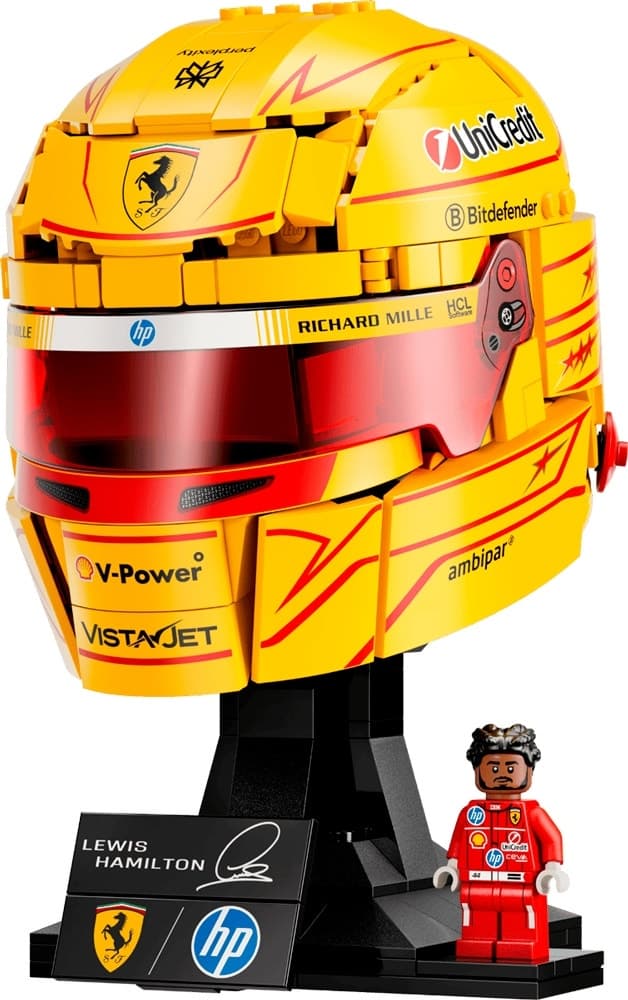 Blocos de Montar Lego Scuderia Ferrari Hp Lewis Hamilton Helmet - 43022 (884 Peças)