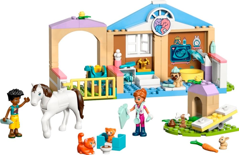 Blocos de Montar Lego Friends Clínica Veterinária Animal 42696 (141 Peças)