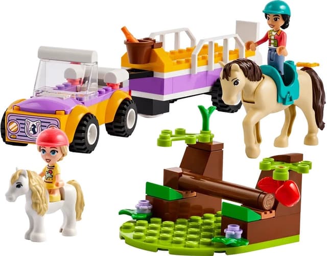 Conjunto de Montar Lego Friends Trailer de Cavalo e Pônei 42634 (105 Peças)