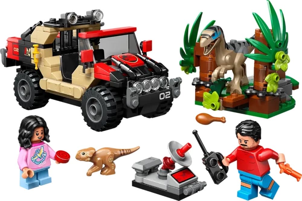 Blocos de Montar Lego Jurassic Raptor Off-Road Escape - 76972 (285 Peças)