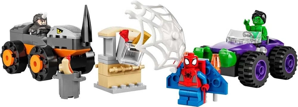 Bloco de Montar Lego Marvel Hulk Vs. Rhino Truck Showdown 10782 (110 Peças)