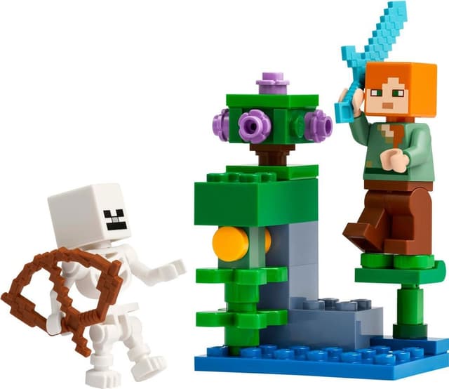 Blocos de Montar Lego Minecraft The Lush Cave Fight - 30705 (40 Peças)