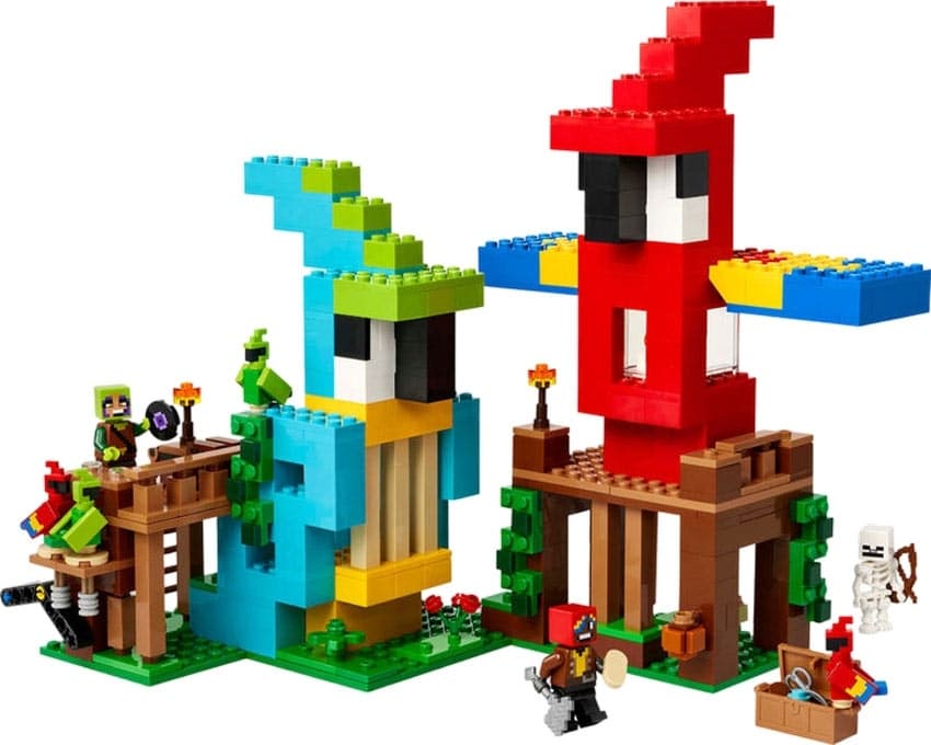 Blocos de Montar Lego Minecraft The Parrot Hauses 21282 (535 Peças)