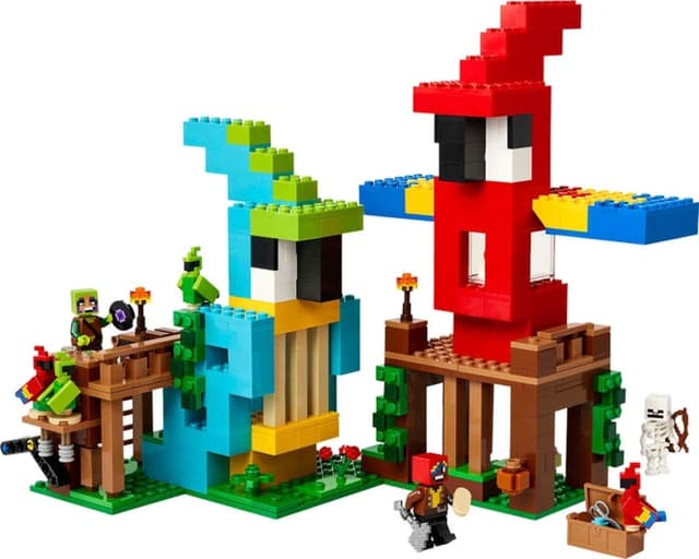 Blocos de Montar Lego Minecraft The Parrot Hauses 21282 (535 Peças)