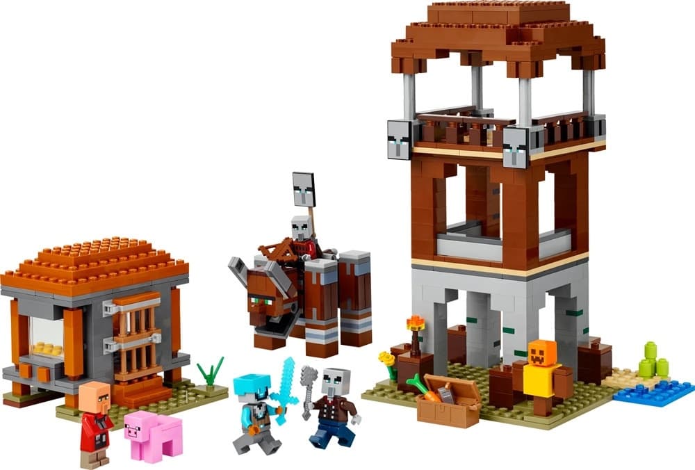 Blocos de Montar Lego Minecraft The Pillager Outpost And Ravager - 21278 - (665 Peças)