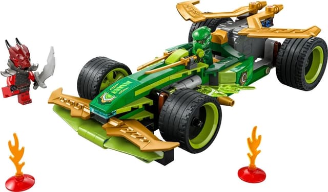 Blocos de Montar Lego Ninjago Dragons Rising Lloyd`s Pull-Back Race Car - 71828 (181 Peças)