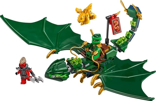 Blocos de Montar Lego Ninjago Lloyd's Green Forest Dragon - 71829 (128 Pcs)