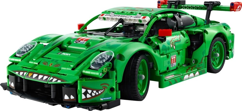 Blocos de Montar Lego Technic Porsche 911 Gt3 R Rexy Ao Racing - 42224 (1313 Peças)