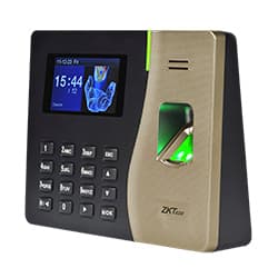 Leitor Biométrico de Tempo e Assistência Zkteco K20 Preto / Dourado