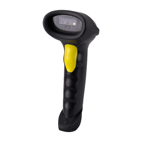 Leitor de Código de Barras Quanta QuickScan Lite 1D/2D Com Fio Preto Amarelo