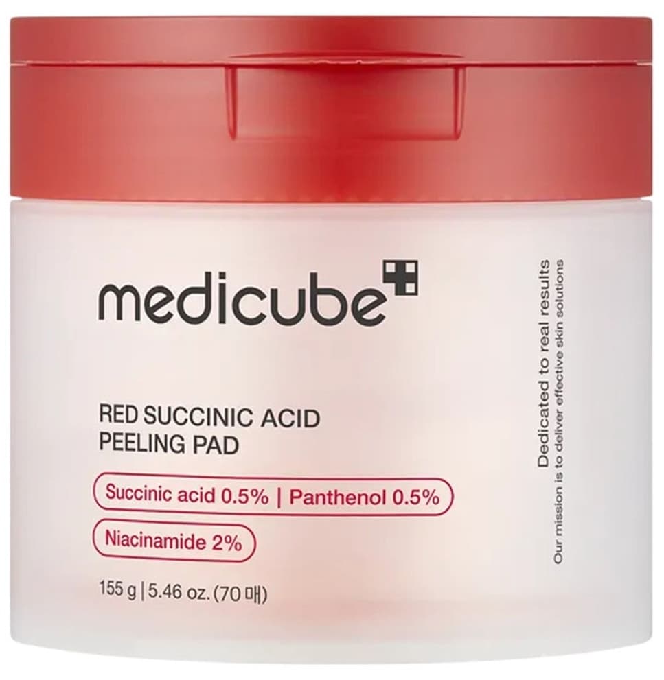Lenços Esfoliantes Medicube Red Succinic Acid Peeling - 155G (70 Unidades)