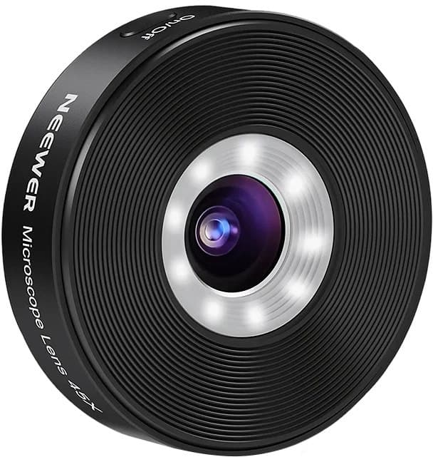 Lente de Microscópio para Celular Neewer 45X com Rosca de 17MM