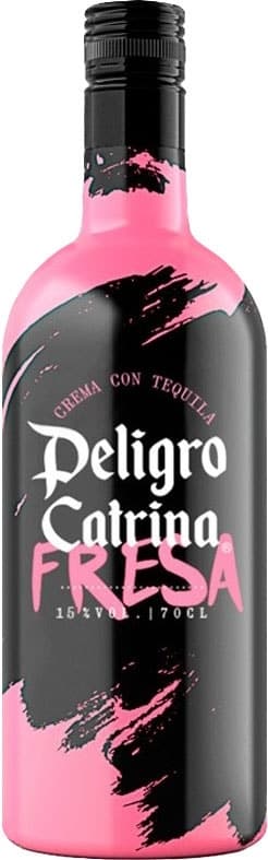Licor Creme com Tequila Peligro Catrina Fresa - 700mL