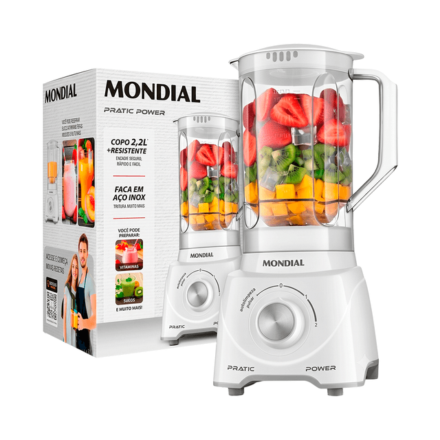 Liquidificador Mondial Pratic Power L-97 550W Branco