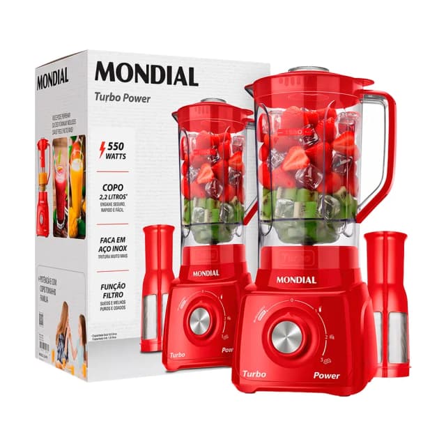 Liquidificador Mondial L-99 Turbo Power 550W
