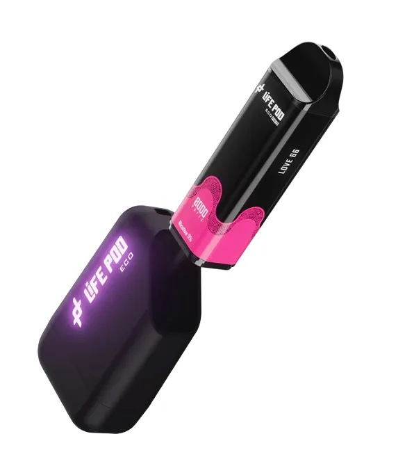 Vape Descartável Life Pod Eco Pro Kit 8000PUFFS Love 66