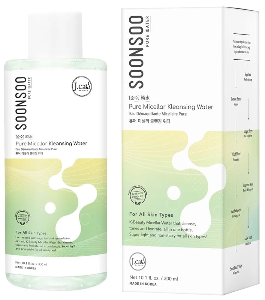Limpador Facial J.cat Beauty Soonsoo Pure Micellar - 300mL