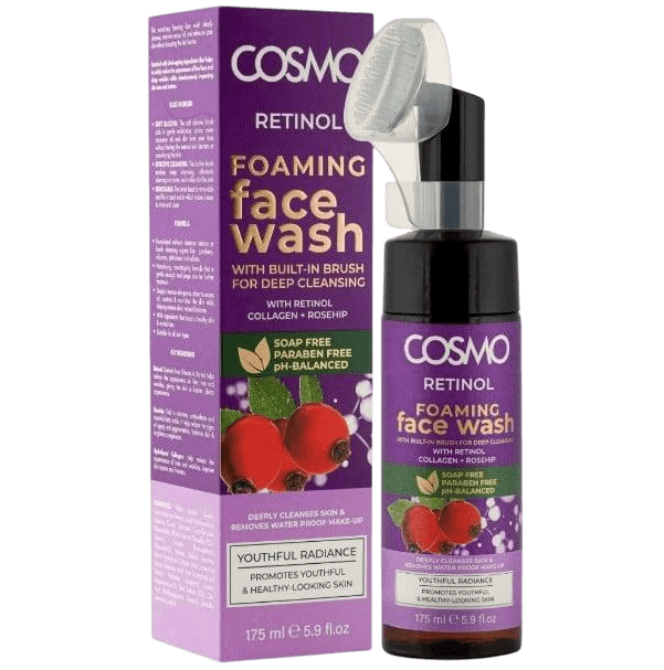 Limpador Facial Retinol Cosmo Foaming Face Wash com Escova 175ml