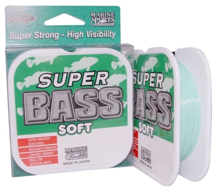 Linha de Monofilamento Marine Sports Super Bass Soft Verde 17LB 0,330Mm 7,70Kg 250M