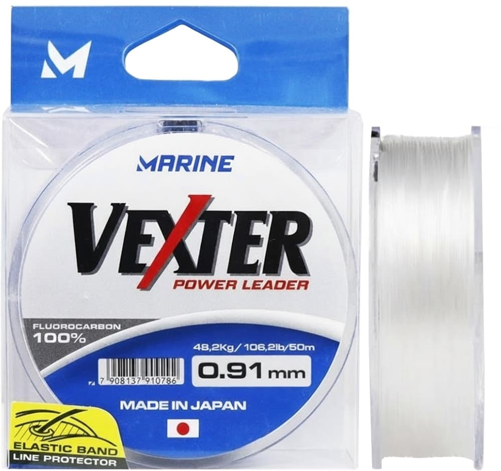Linha Monofilamento Marine Sports Vexter Power Leader 0.91Mm 106.2Lb 50M