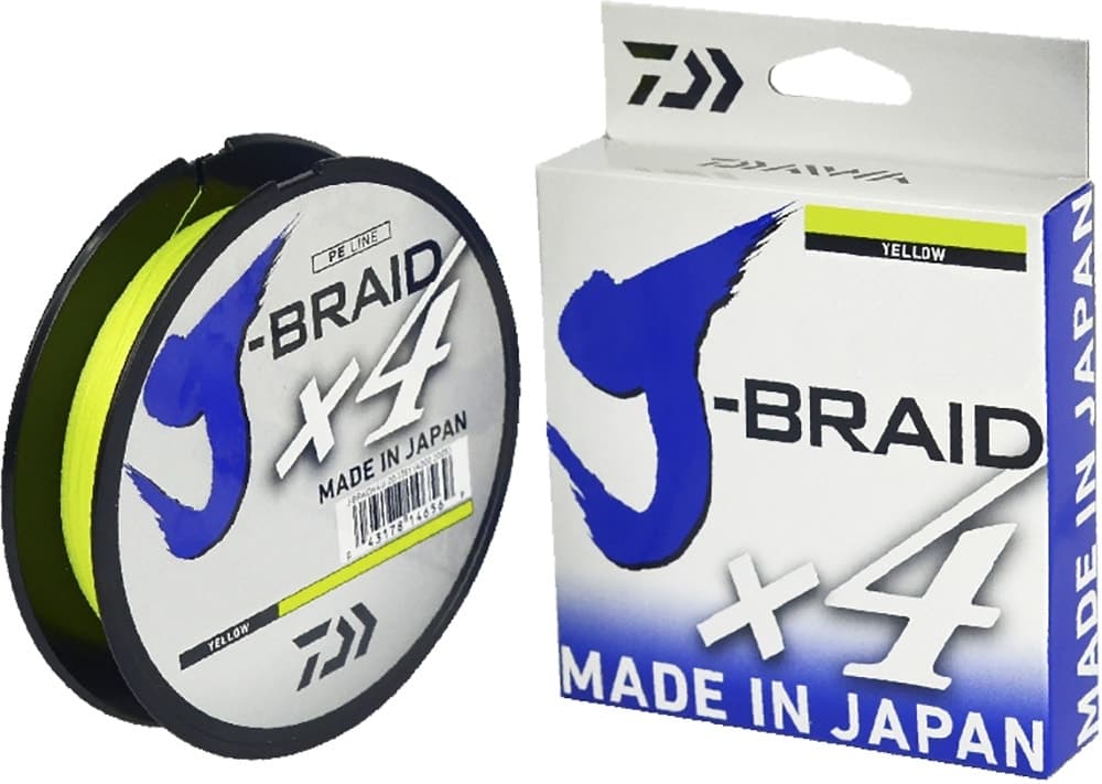 Linha Multifilamento Daiwa J-Braid X4 0.25Mm 30LB 270M Amarelo