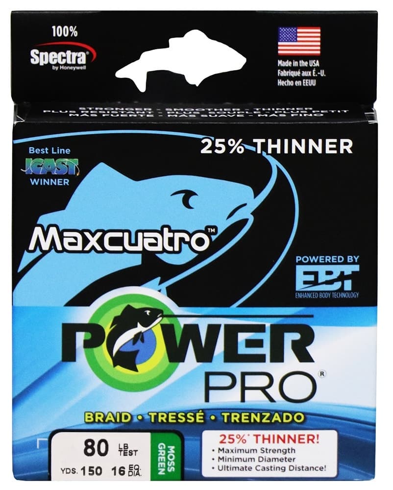 Linha Multifilamento Power Pro Maxcuatro 80LB 37KG 0.41Mm 135M