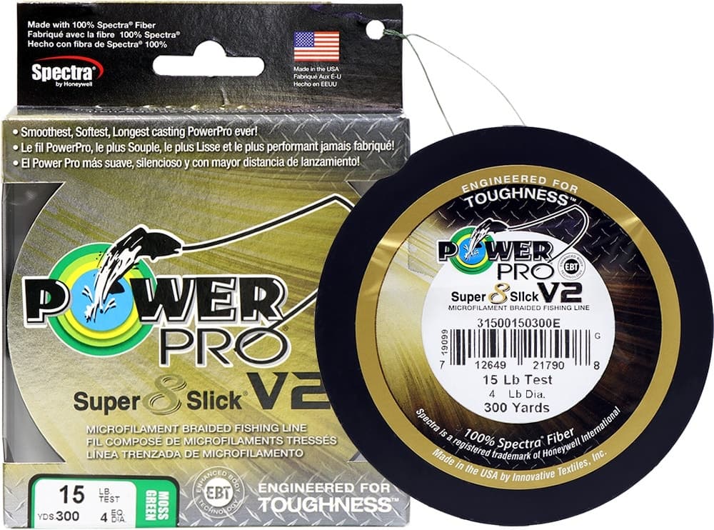 Linha Multifilamento Power Pro Super 8 Slick V2 15LB 7KG 0.19Mm 275M