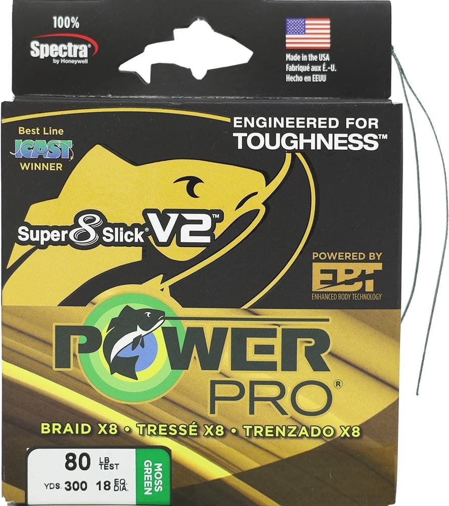 Linha Multifilamento Shimano Power Pro Super 8 Slick V2 80LB 37KG 0,43Mm 275M