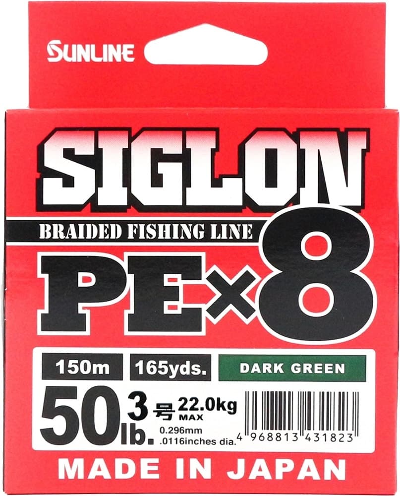 Linha Multifilamento Siglon PEx8 50LB 22.0Kg 0.296Mm 150M