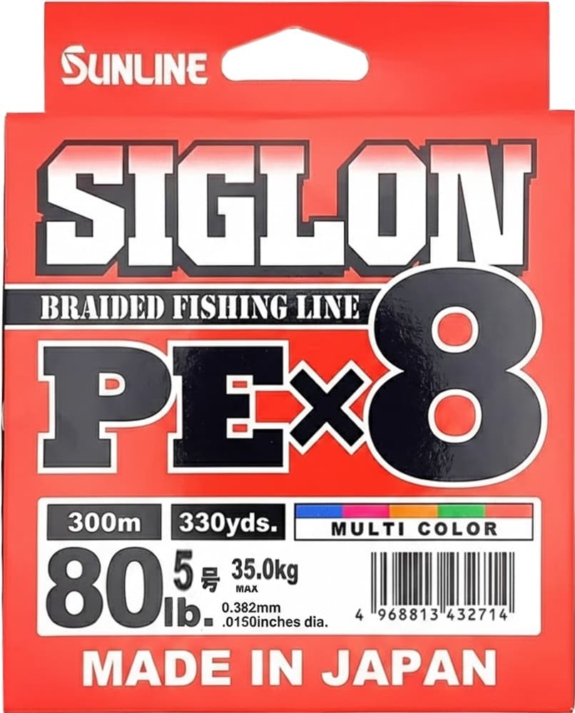Linha Multifilamento Siglon PEx8 80LB 35.0Kg 0.382Mm 300M