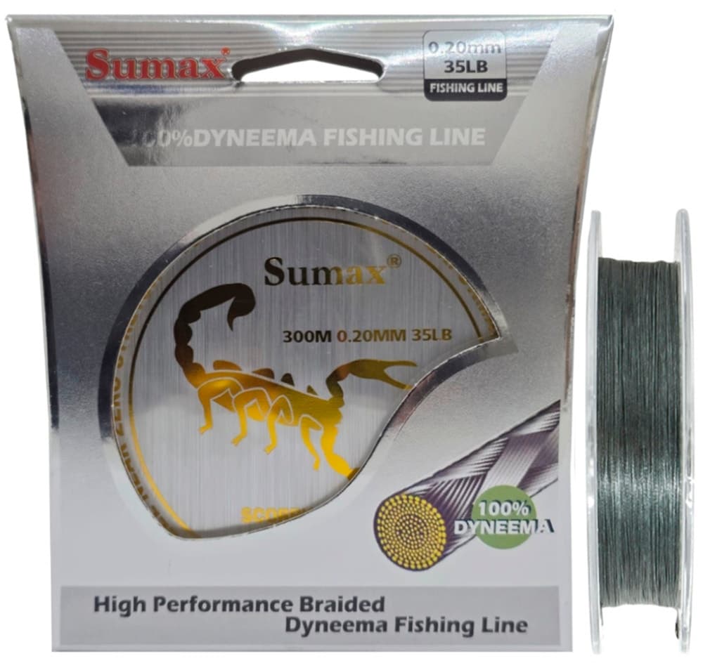 Linha Multifilamento Sumax Scorpion Braid X8 0,20Mm 35LB 300M