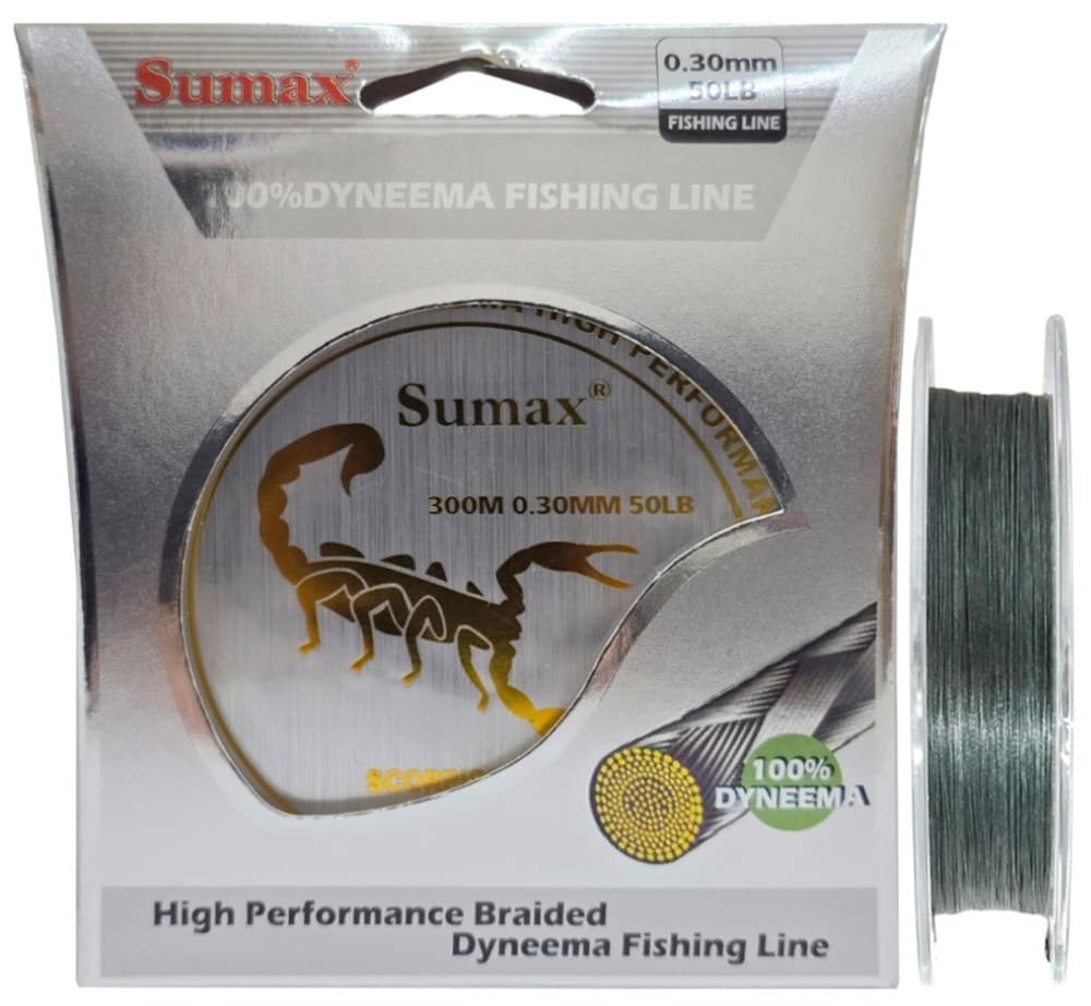 Linha Multifilamento Sumax Scorpion Braid X8 0,30Mm 50LB 300M